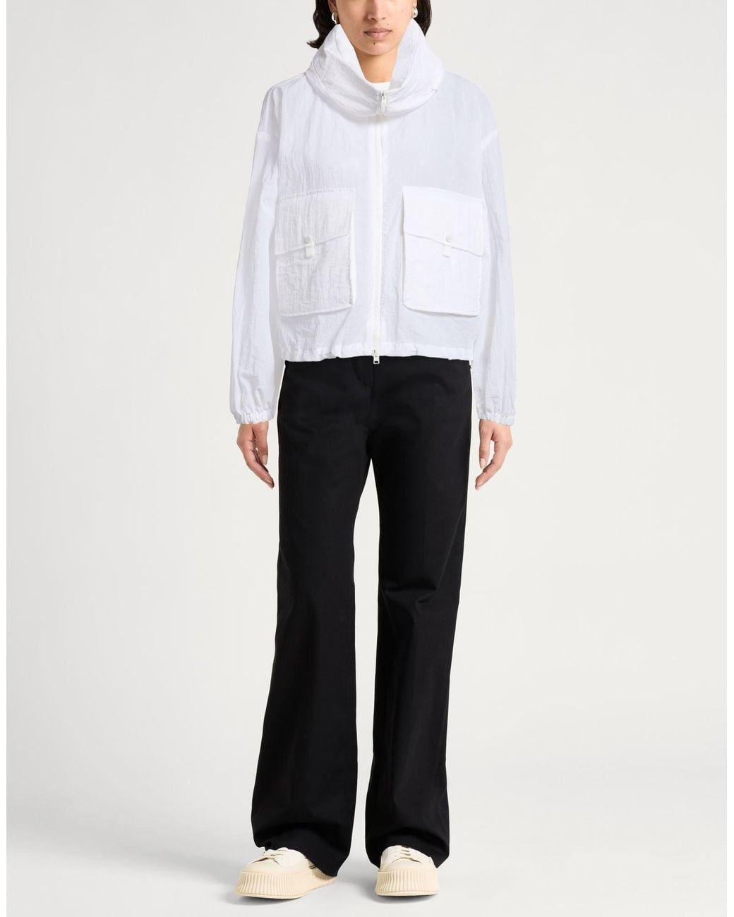 Herno White Jacket Cotton, Polyester