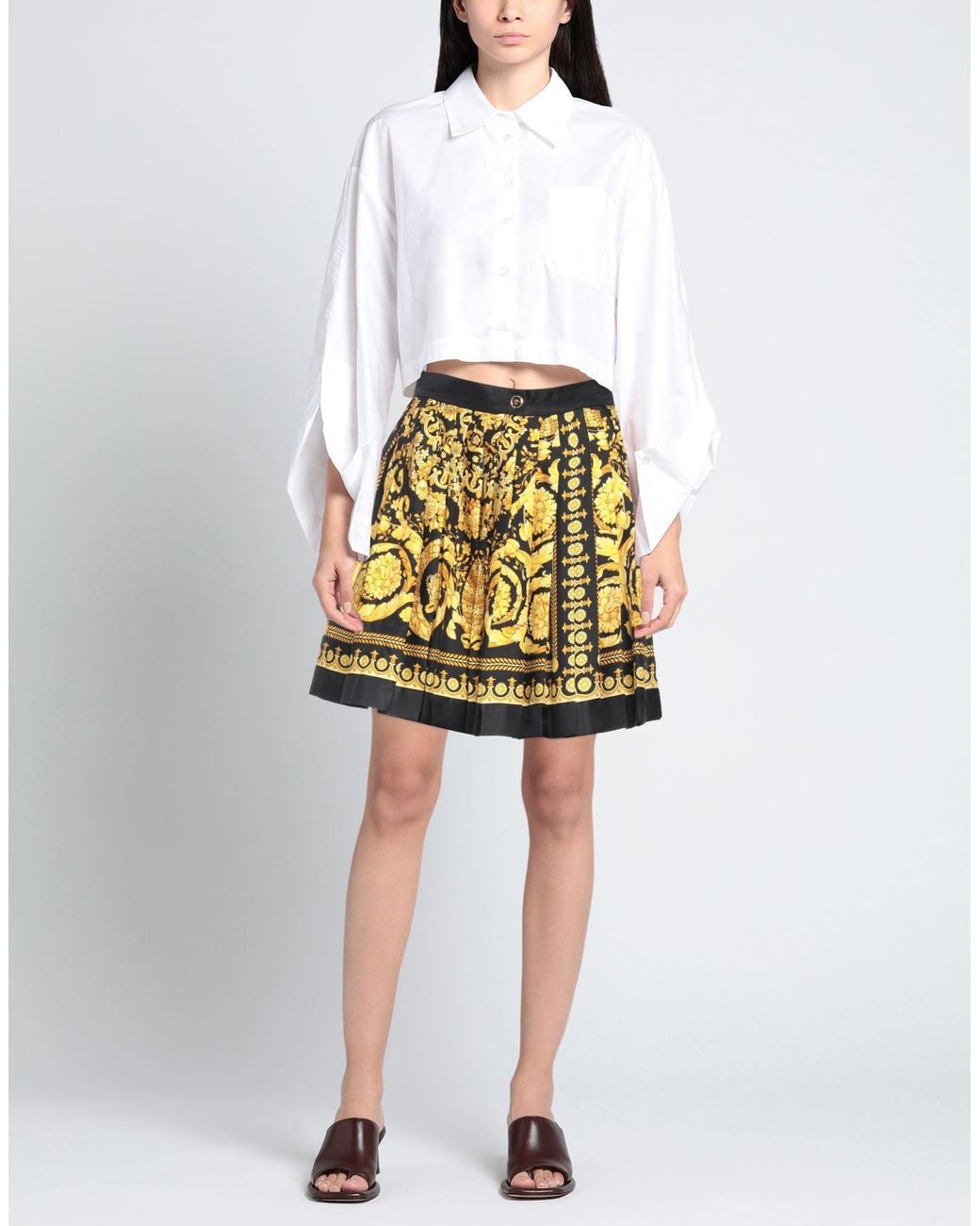 Versace Yellow Mini Skirt