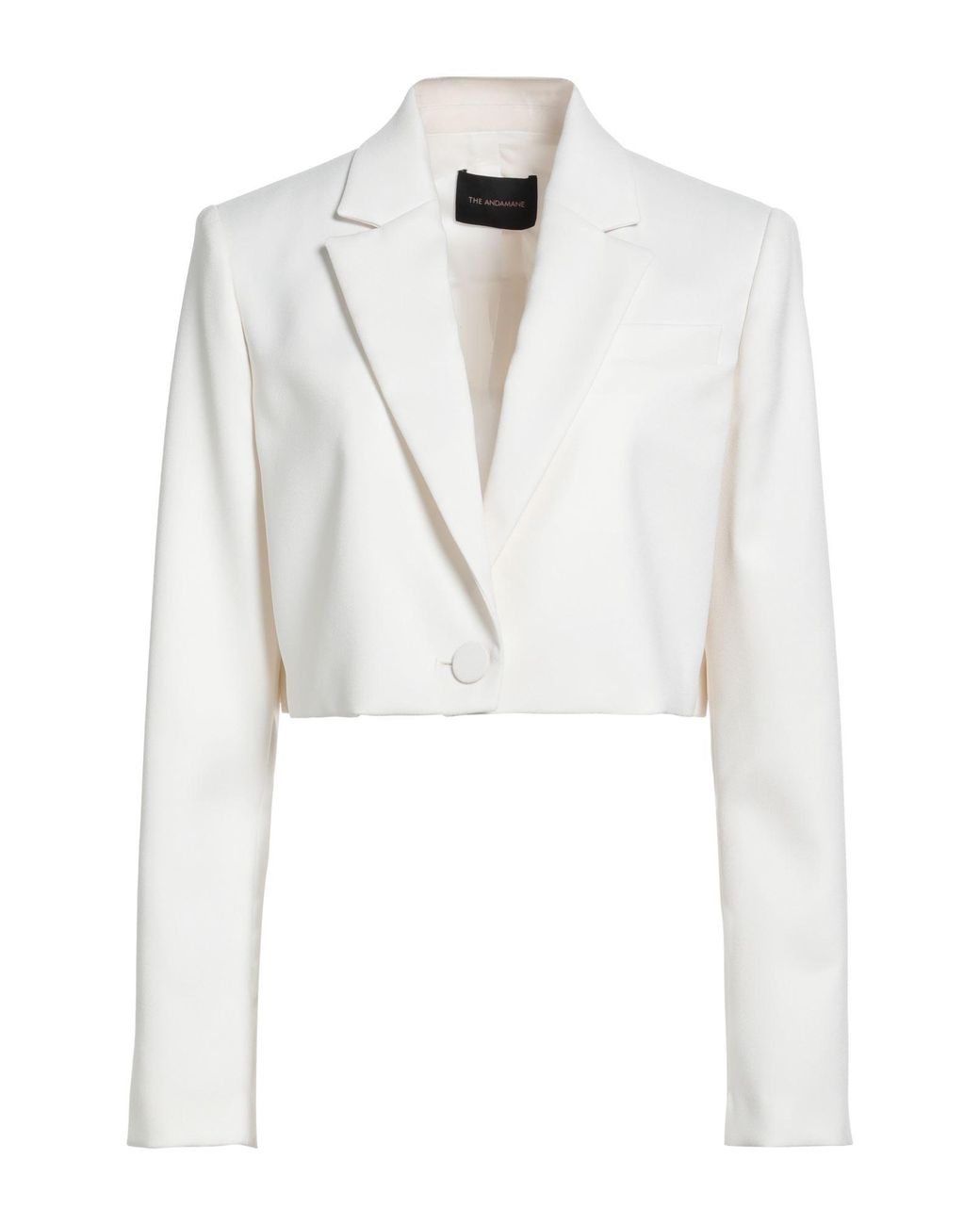 ANDAMANE White Ivory Blazer Polyester