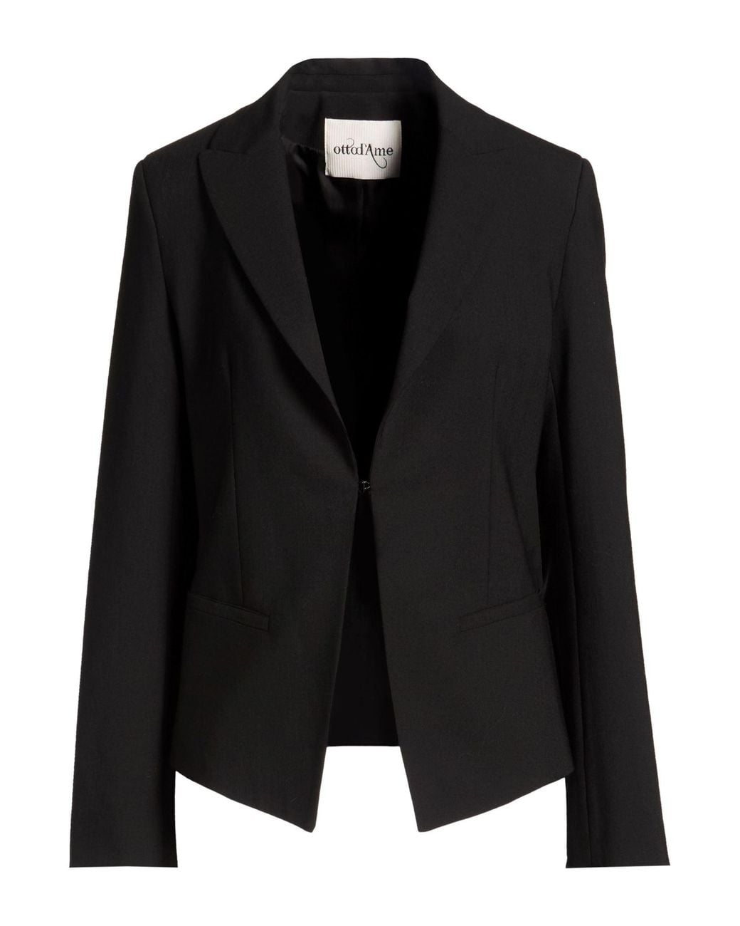 Ottod'Ame Black Blazer Polyester, Virgin Wool, Elastane