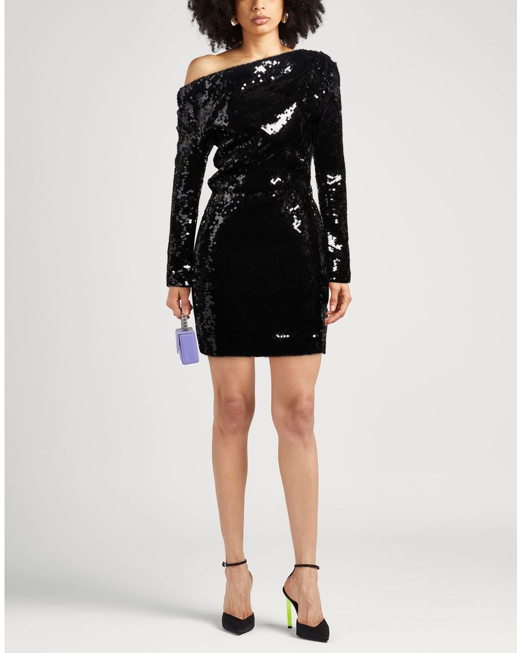 16Arlington Black Mini Dress Polyester, Recycled Polyester