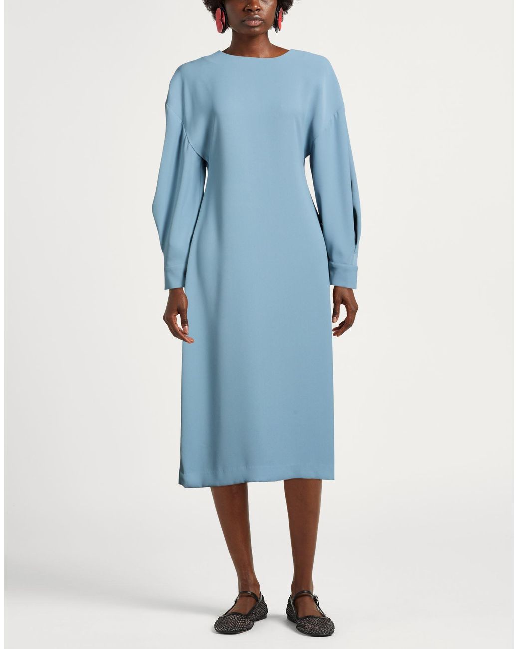 P.A.R.O.S.H. Blue P.A.R.O..H. Midi Dress