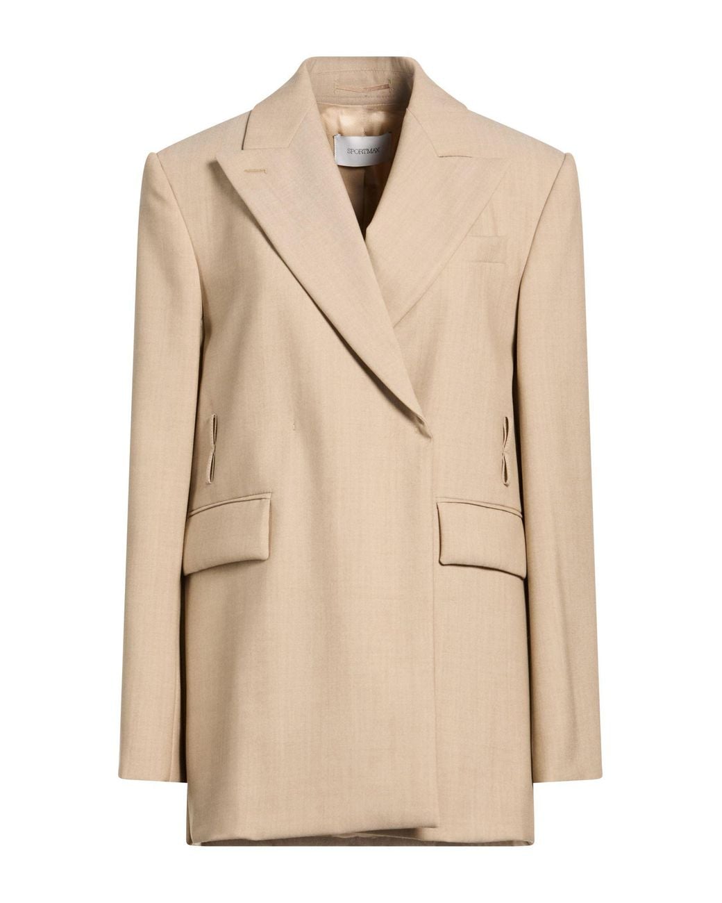 Sportmax Natural Sand Blazer Virgin Wool