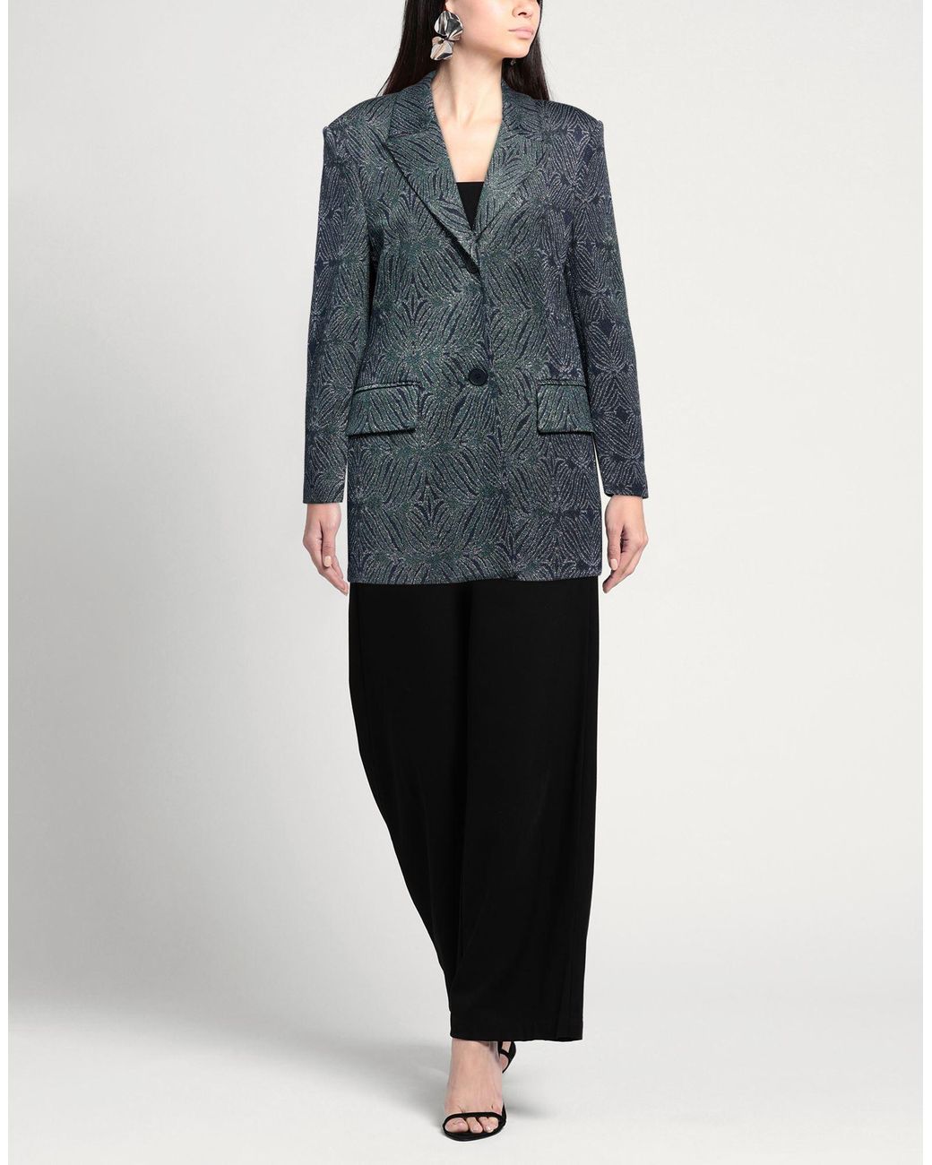 Circus Hotel Blue Blazer Viscose, Polyamide, Metal Fiber, Polyester