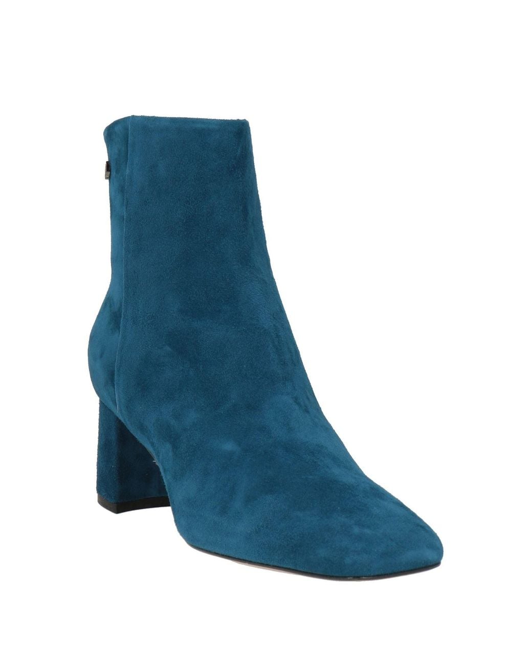 Pollini Blue Ankle Boots Leather