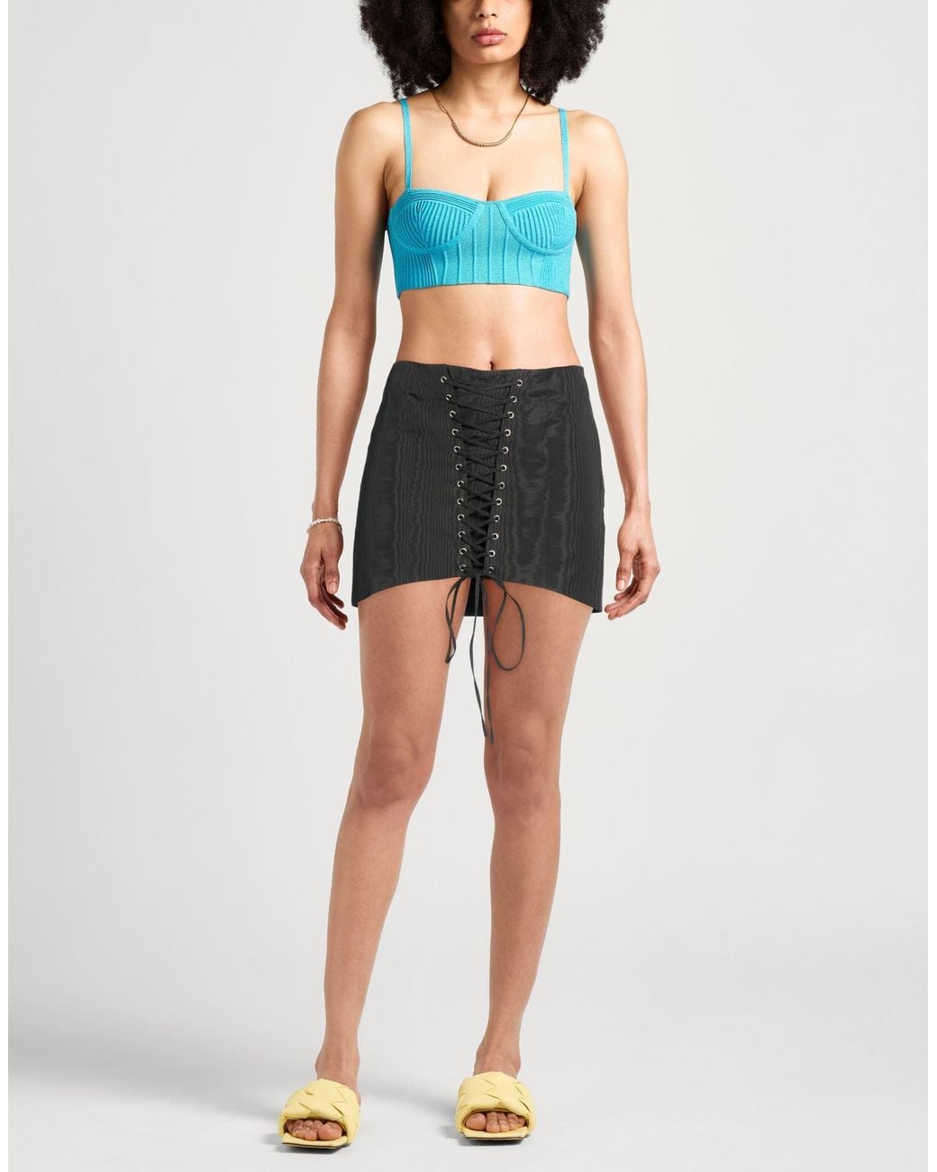 Alessandra Rich Black Mini Skirts