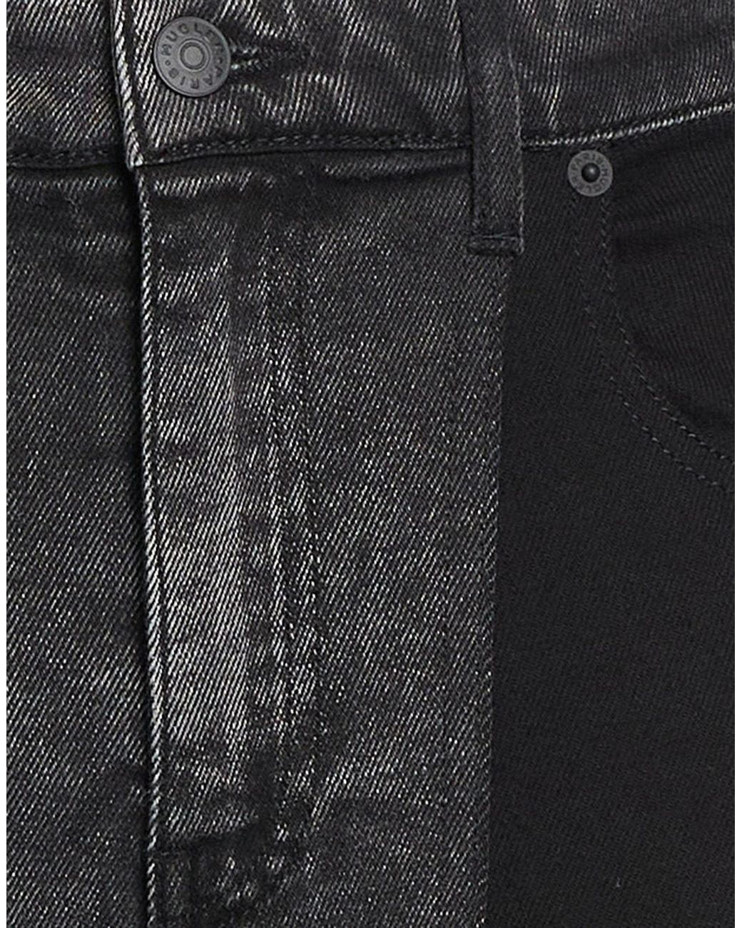 Mugler Black Jeans Cotton, Elastane