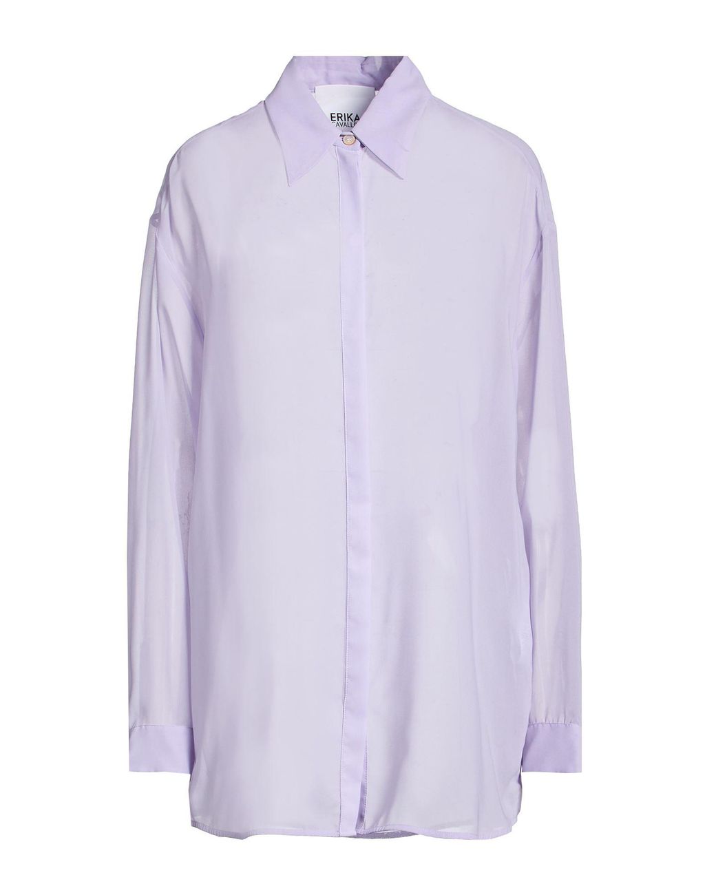 Erika Cavallini Semi Couture Purple Shirt Polyester