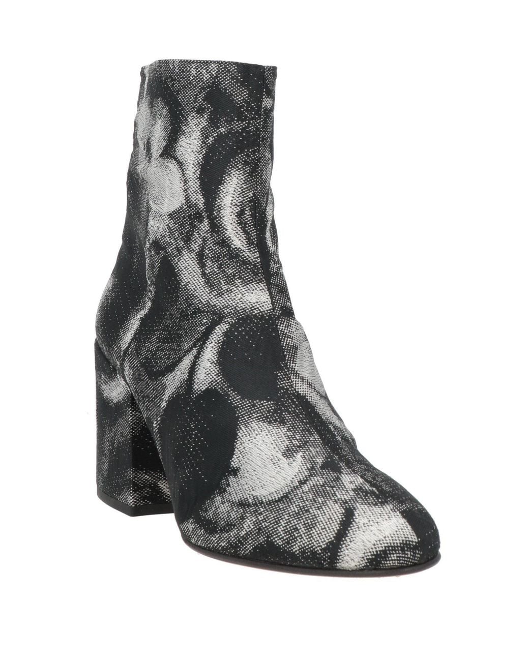 Dries Van Noten Black Ankle Boots Textile Fibers