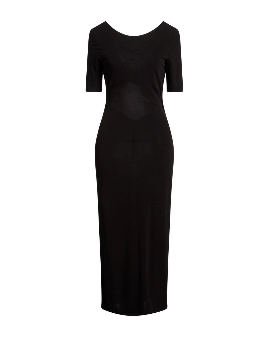 ARMANI EXCHANGE Black Midi Dress