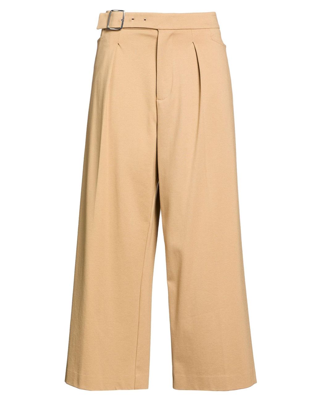 MEIMEIJ Natural Camel Pants Viscose, Polyamide, Elastane, Acetate