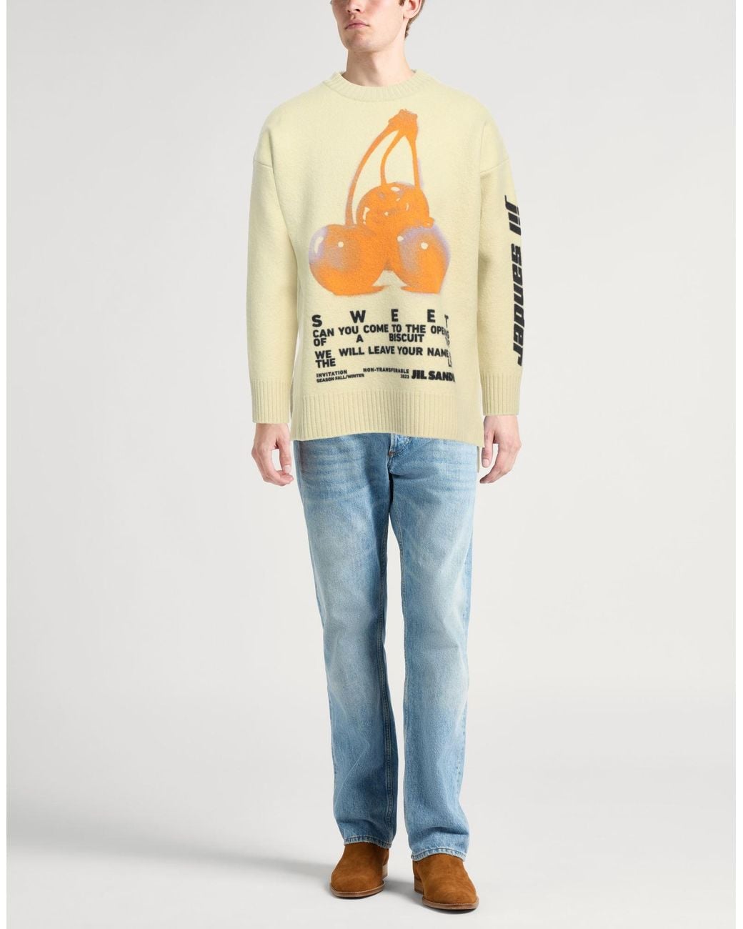 Jil Sander Green Sweater Wool for men