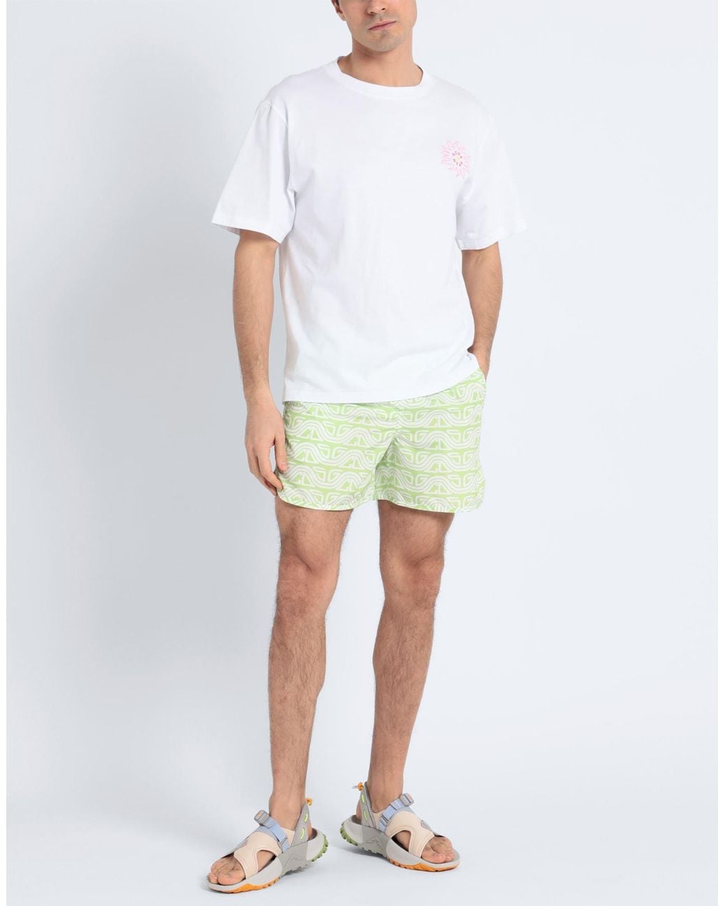 Gcds White T-shirt for men