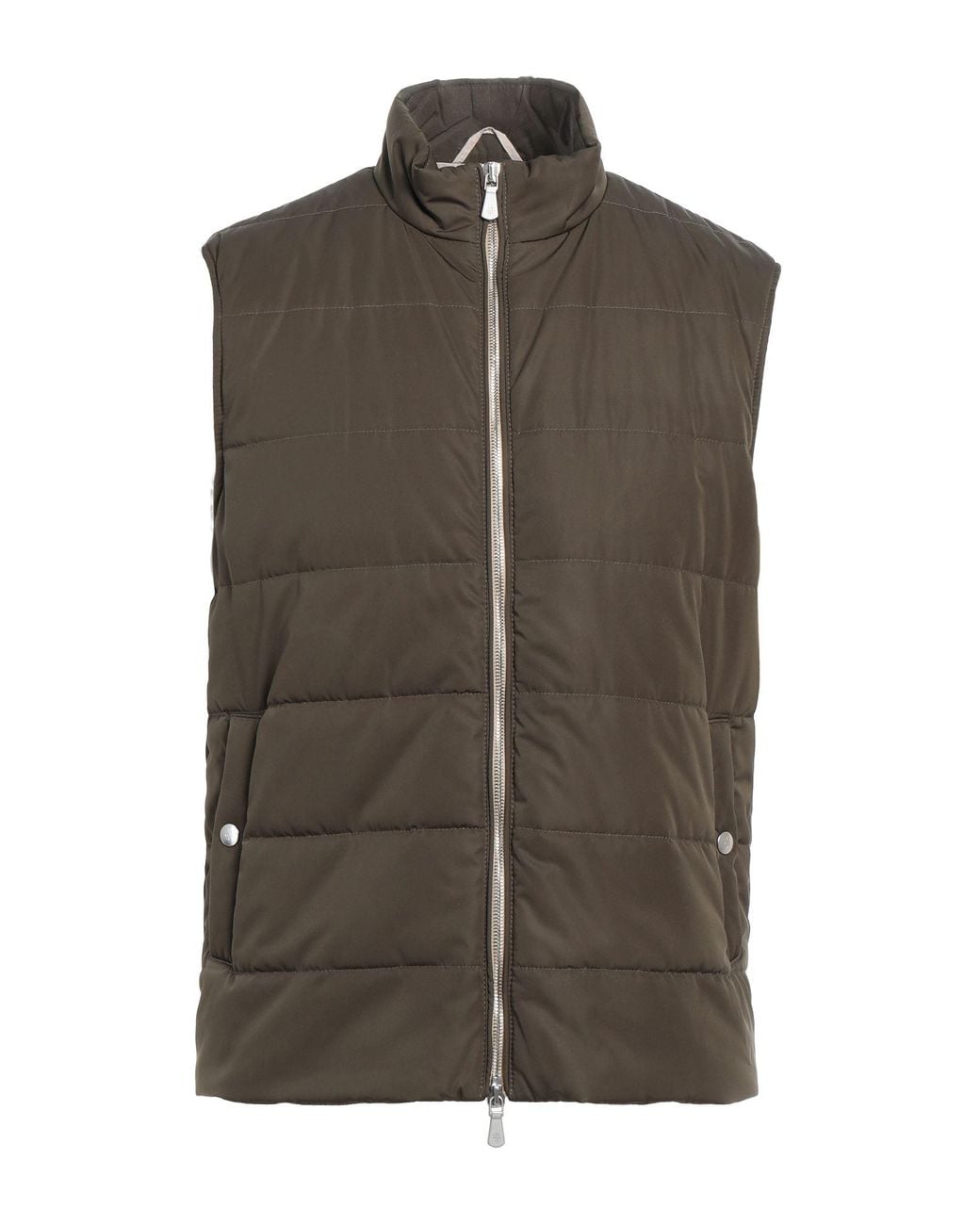 Eleventy Brown Military Vest Polyester for men