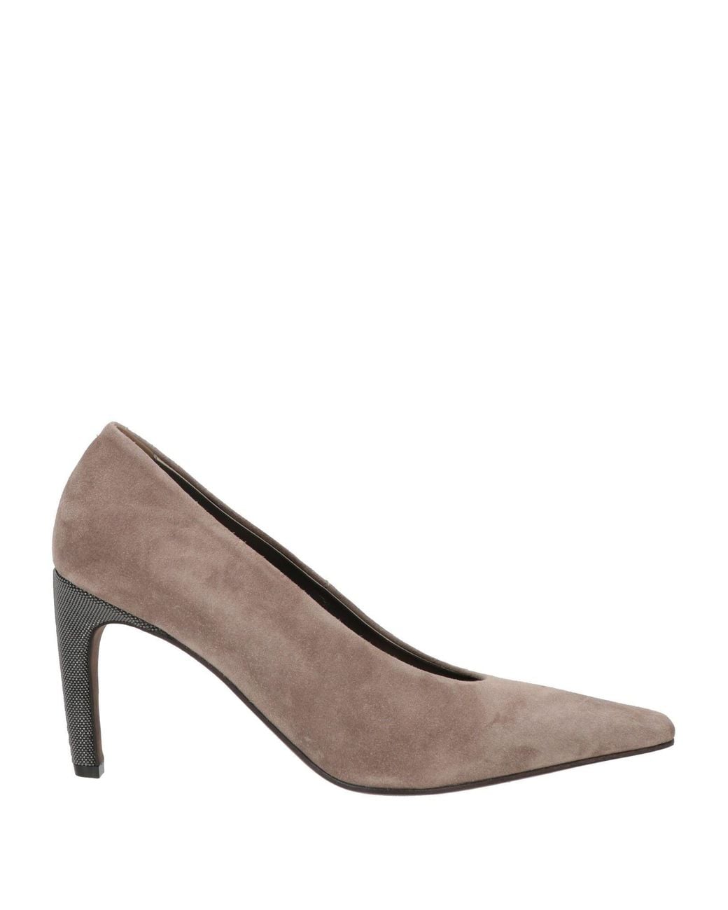Brunello Cucinelli White Pumps Leather