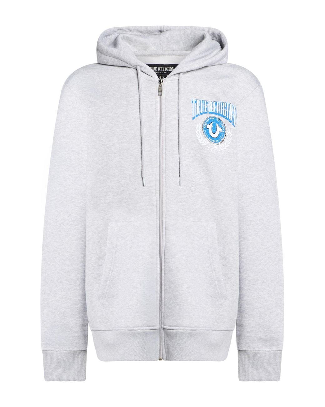 True Religion Blue Light Sweatshirt Cotton, Polyester for men