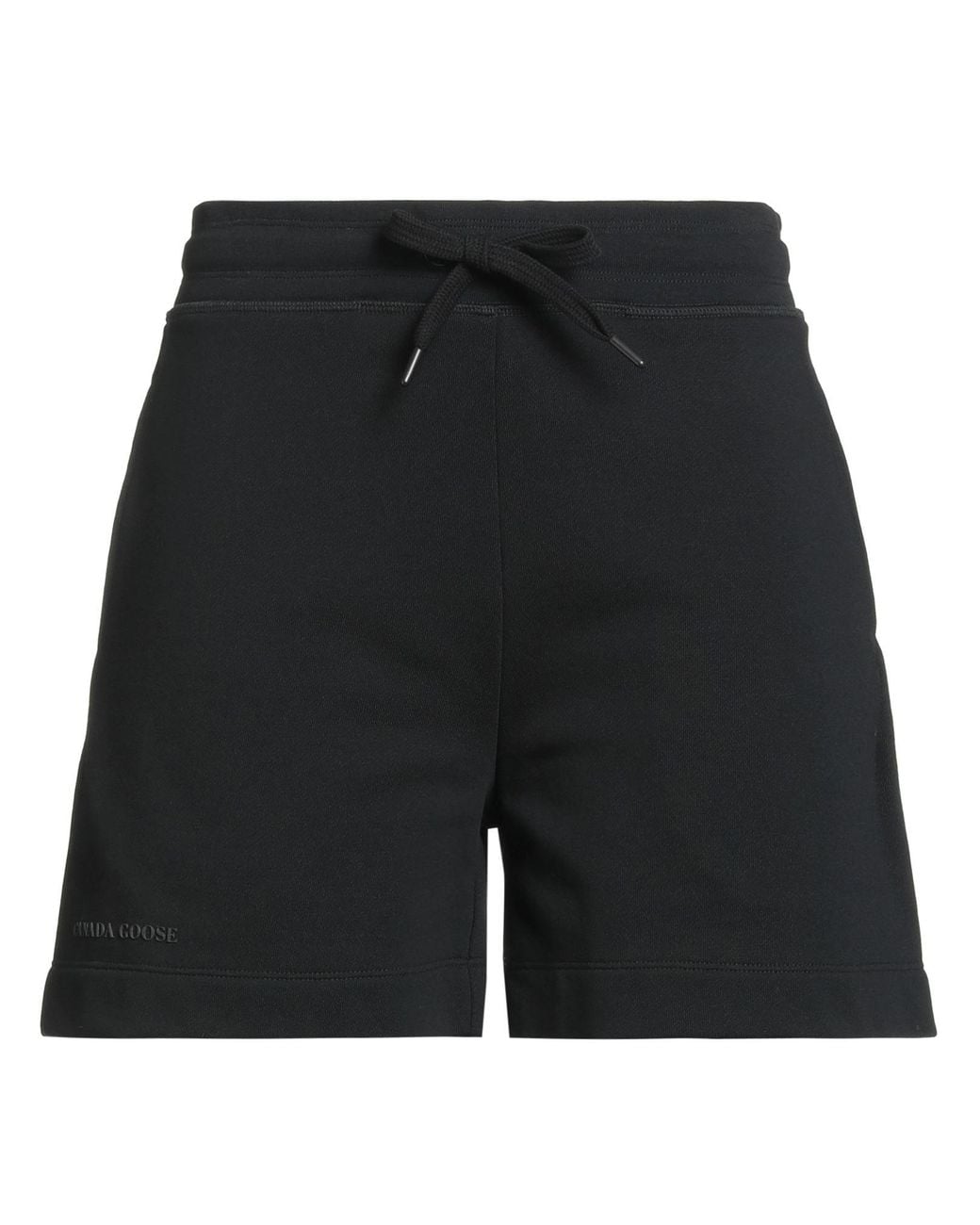 Canada Goose Black Shorts & Bermuda Shorts Cotton