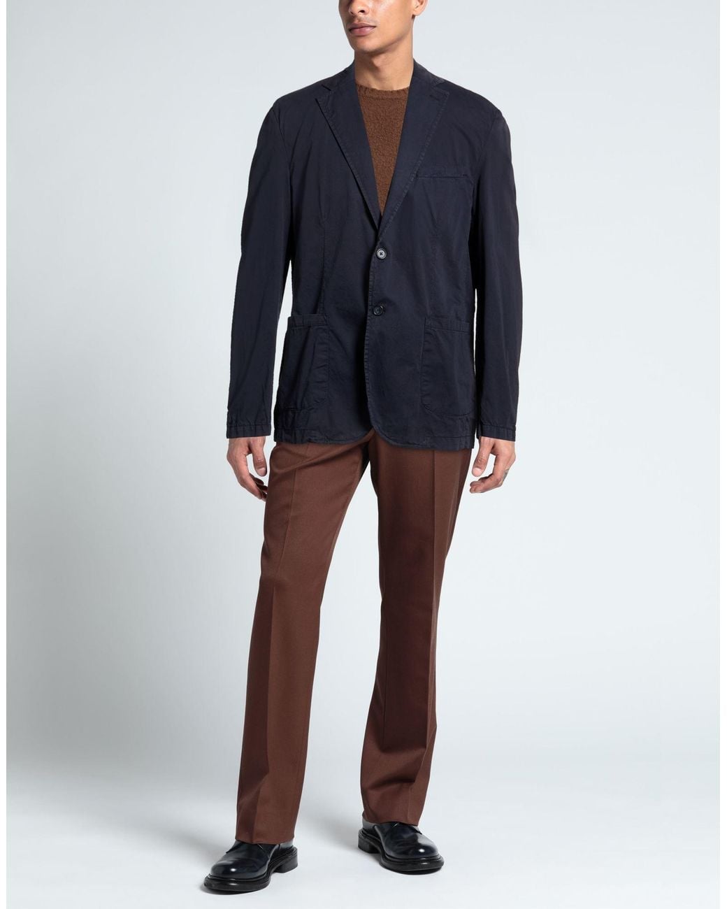 MARCIANO BY GUESS Blue Midnight Blazer Cotton for men