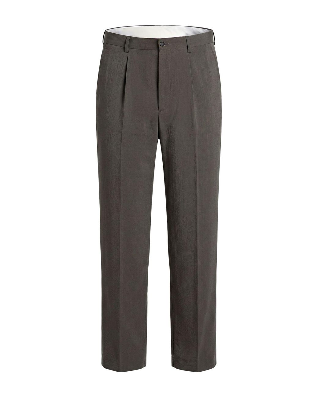 Giorgio Armani Gray Pants Silk, Polyamide for men