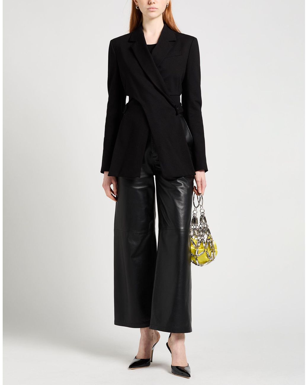 Karl Lagerfeld Black Blazer Viscose, Polyamide, Elastane