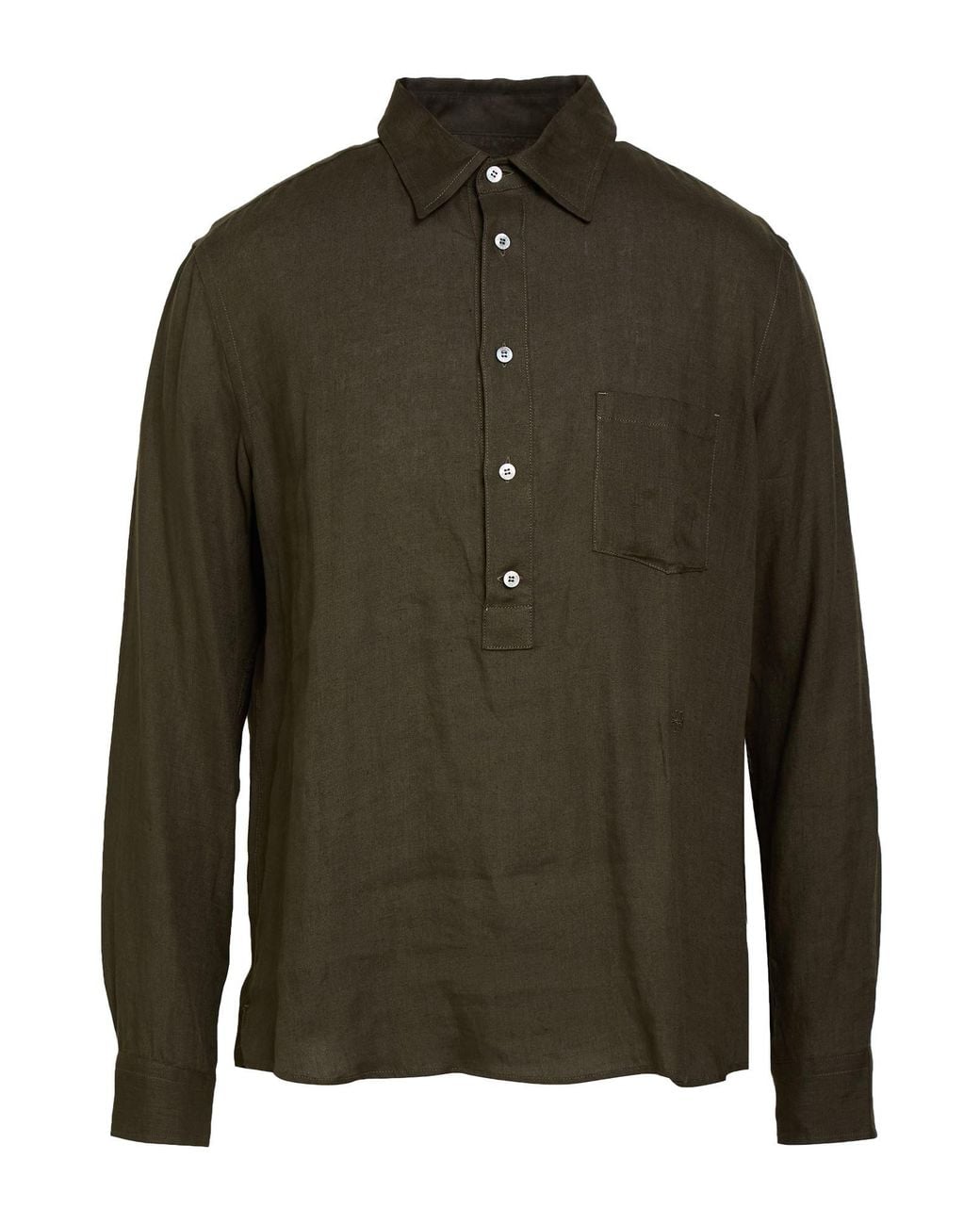 Jacob Cohen Green Military Shirt Linen for men