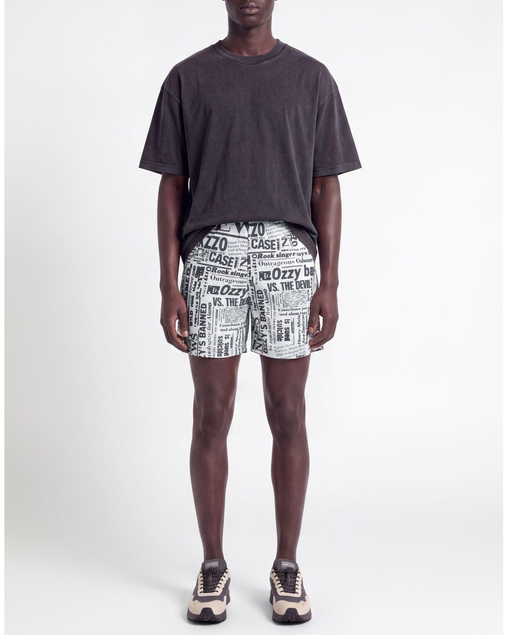 Aries White Shorts & Bermuda Shorts Polyamide, Elastane for men