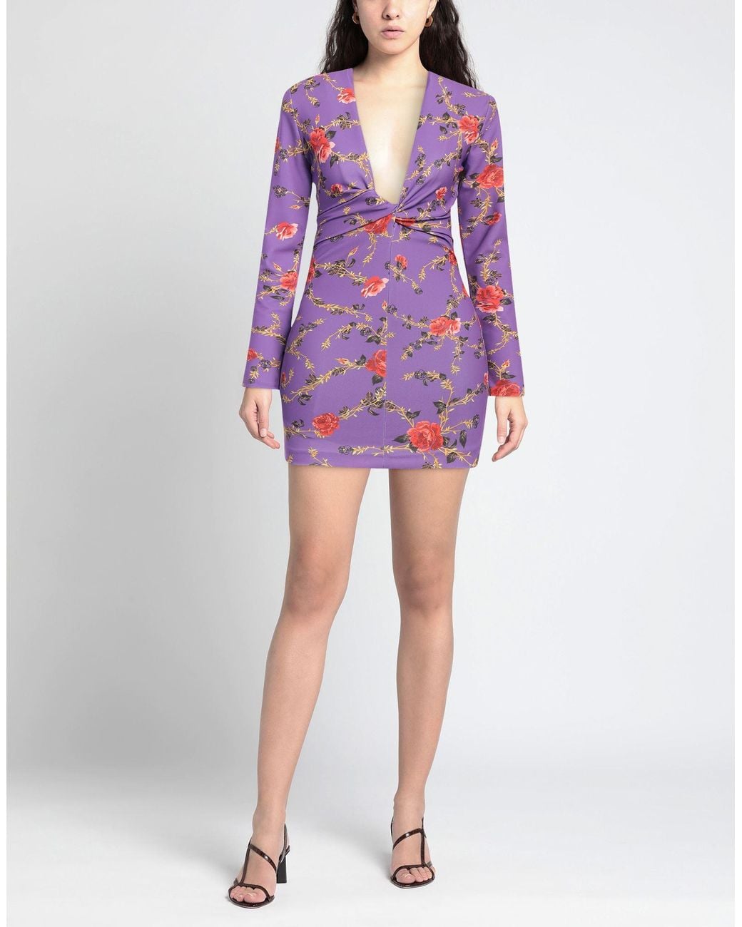 Aniye By Purple Mini Dress Polyester, Elastane