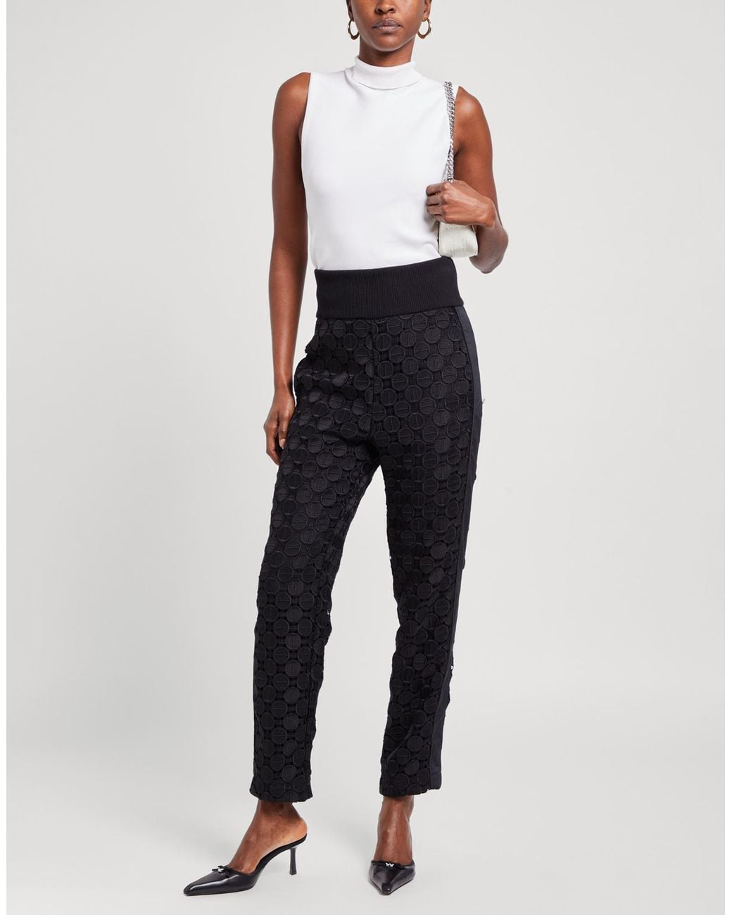 Iceberg Black Pants Polyester