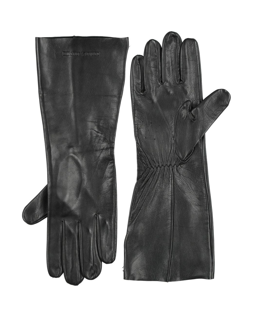 Emporio Armani Black Gloves Lambskin for men