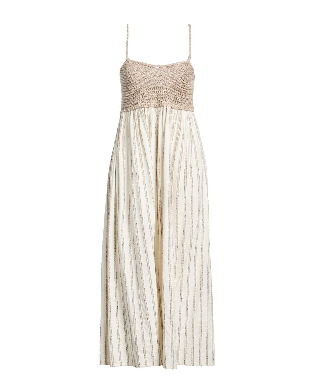 Purotatto White Midi Dress Cotton, Viscose, Polyester