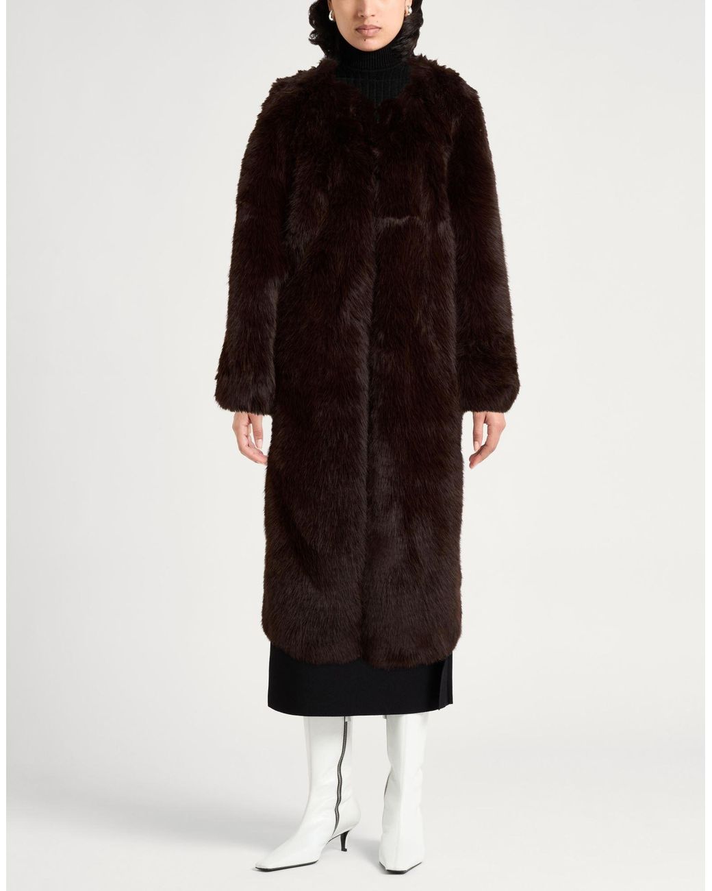 Alysi Black Shearling & Teddy