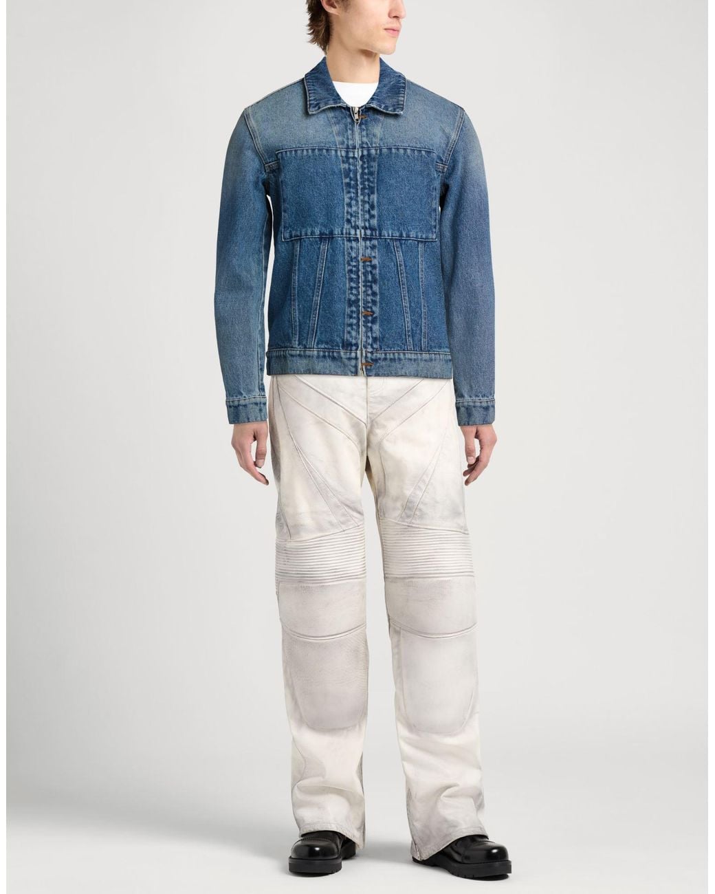 MM6 by Maison Margiela Blue Denim Outerwear Cotton for men