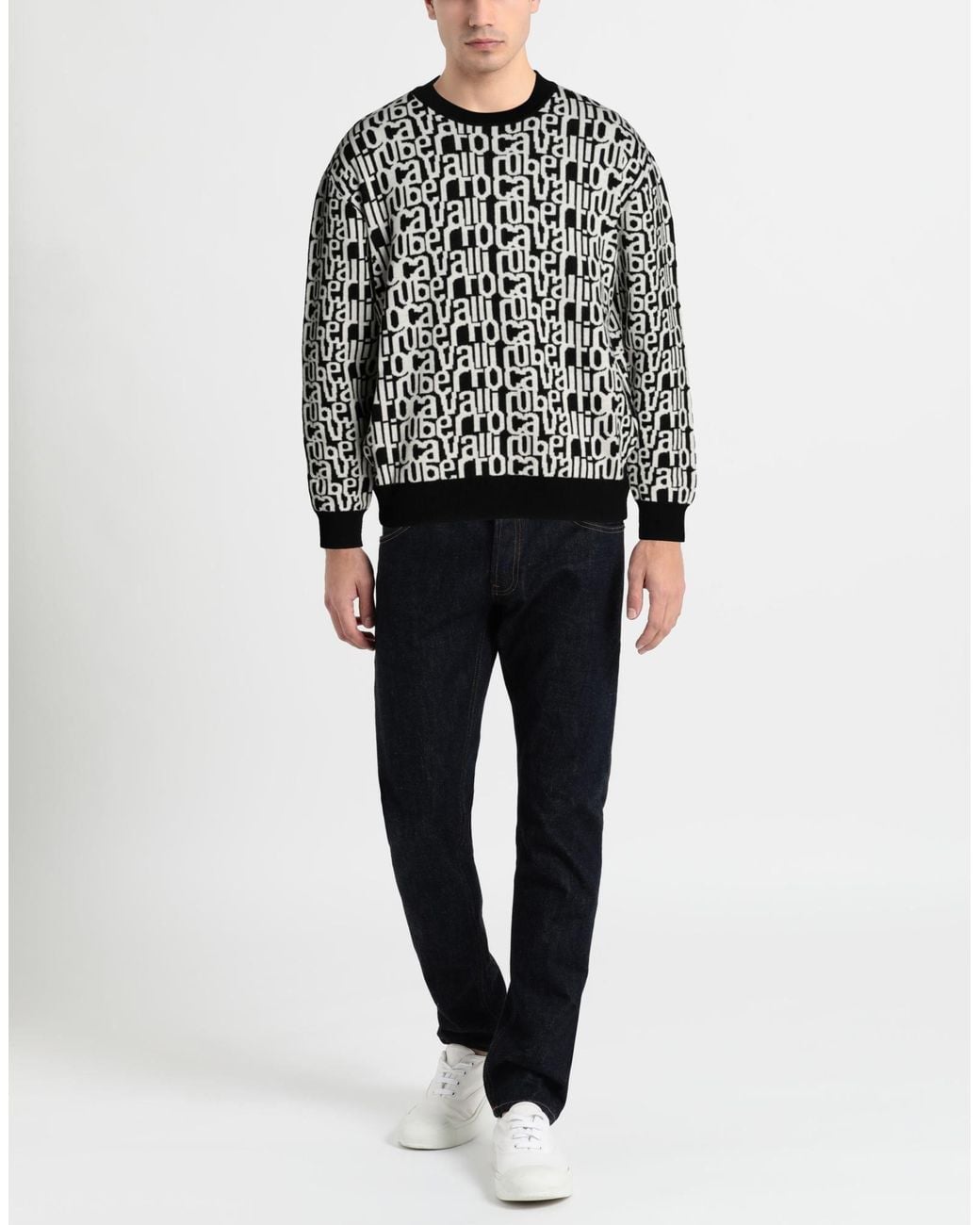Roberto Cavalli Black Jumper for men