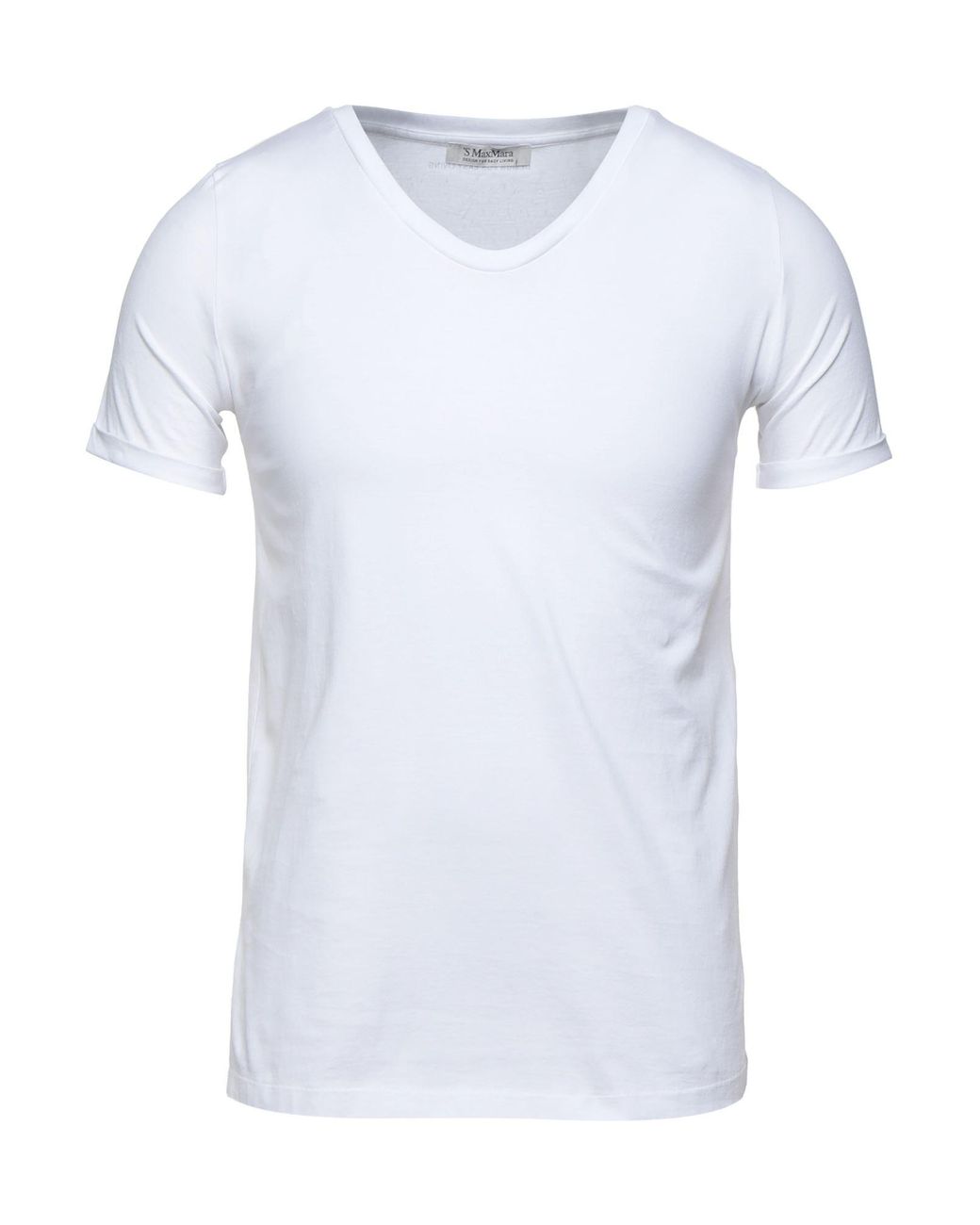 Max Mara Cotton T-shirt in White for Men - Lyst