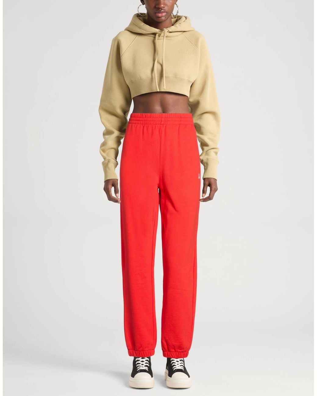 Patrizia Pepe Red Pants Cotton