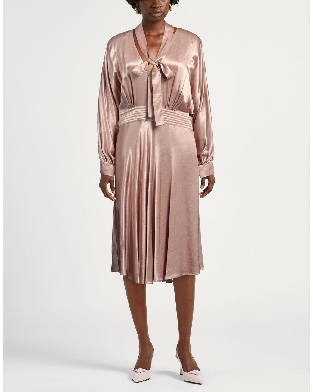 Twinset Pink Midi Dress