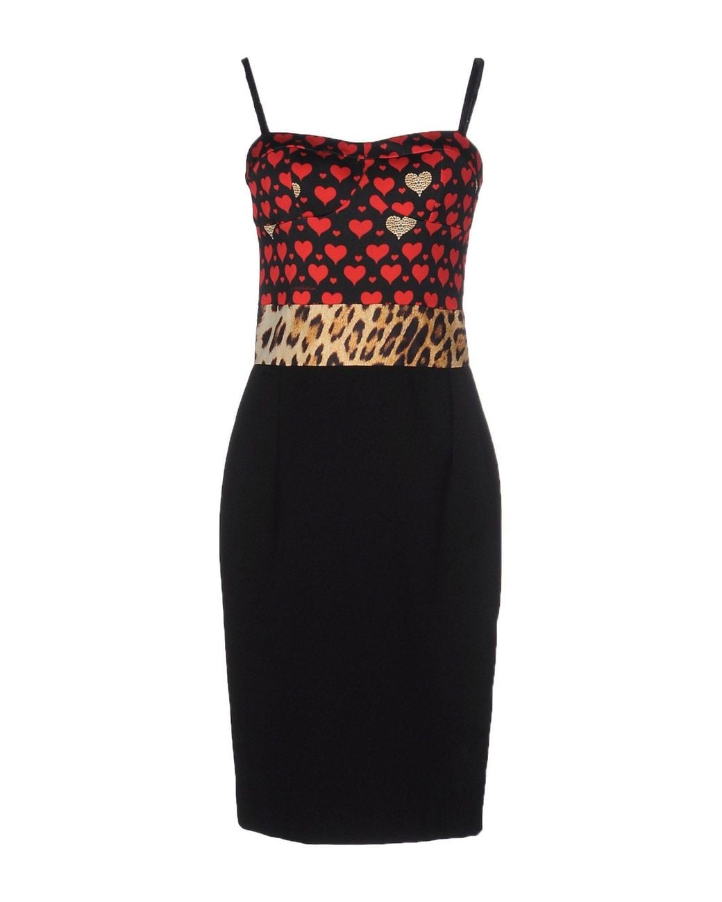Roberto Cavalli Red Midi Dress Viscose, Elastane, Silk