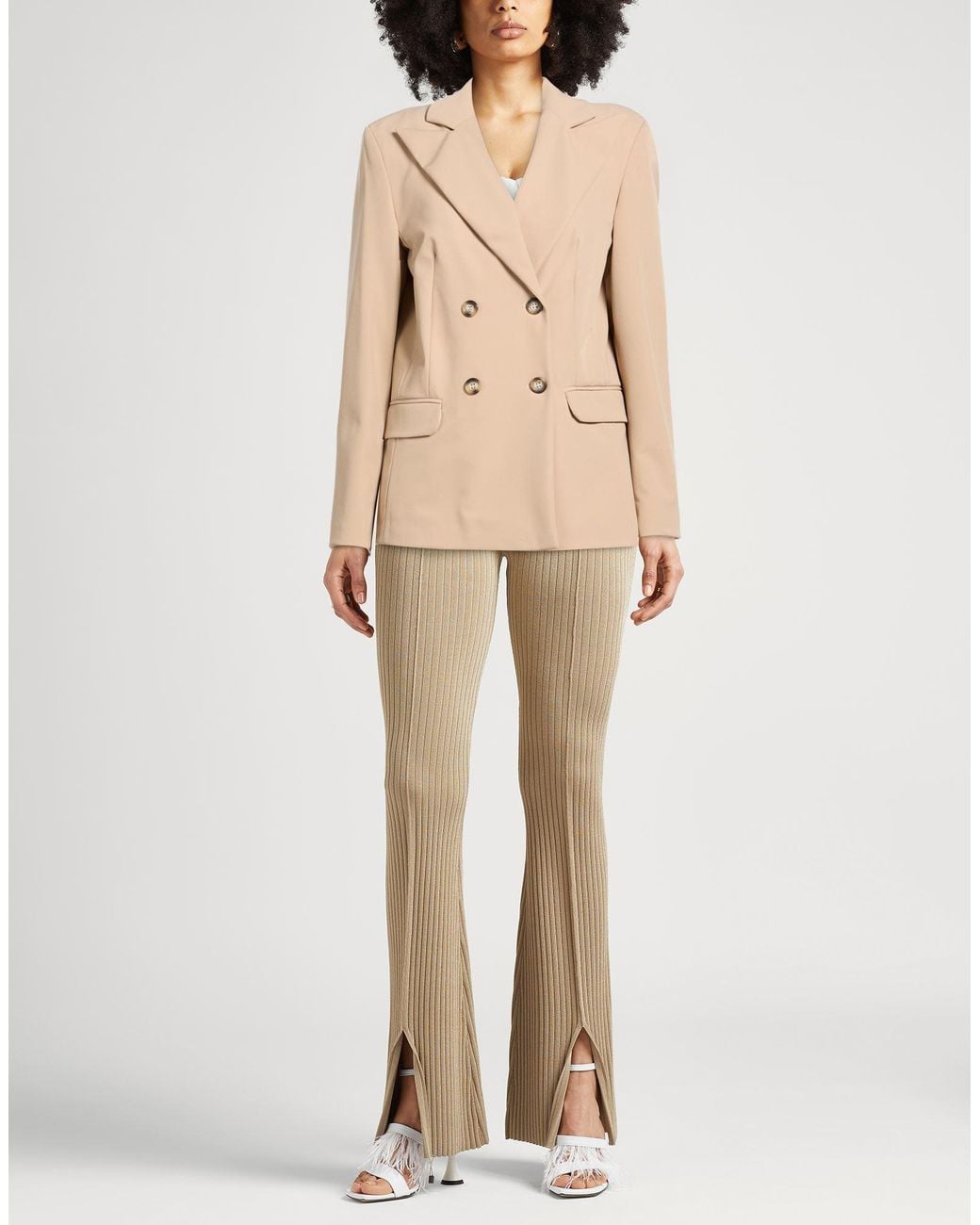 Caractere Natural Blazer Polyester, Elastane