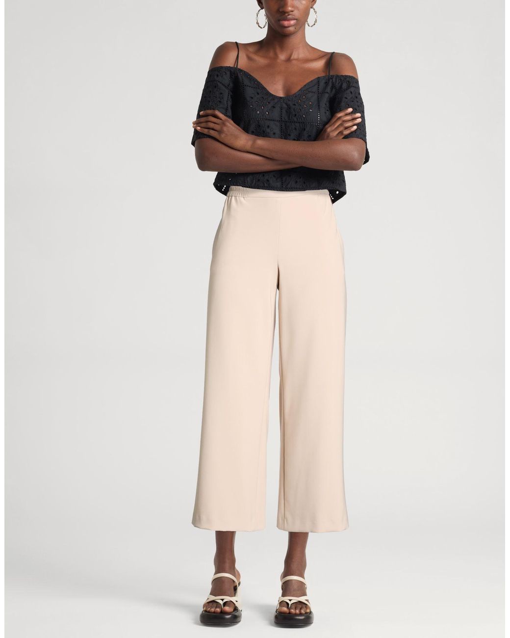 Seductive Natural Blush Pants Polyester, Elastane