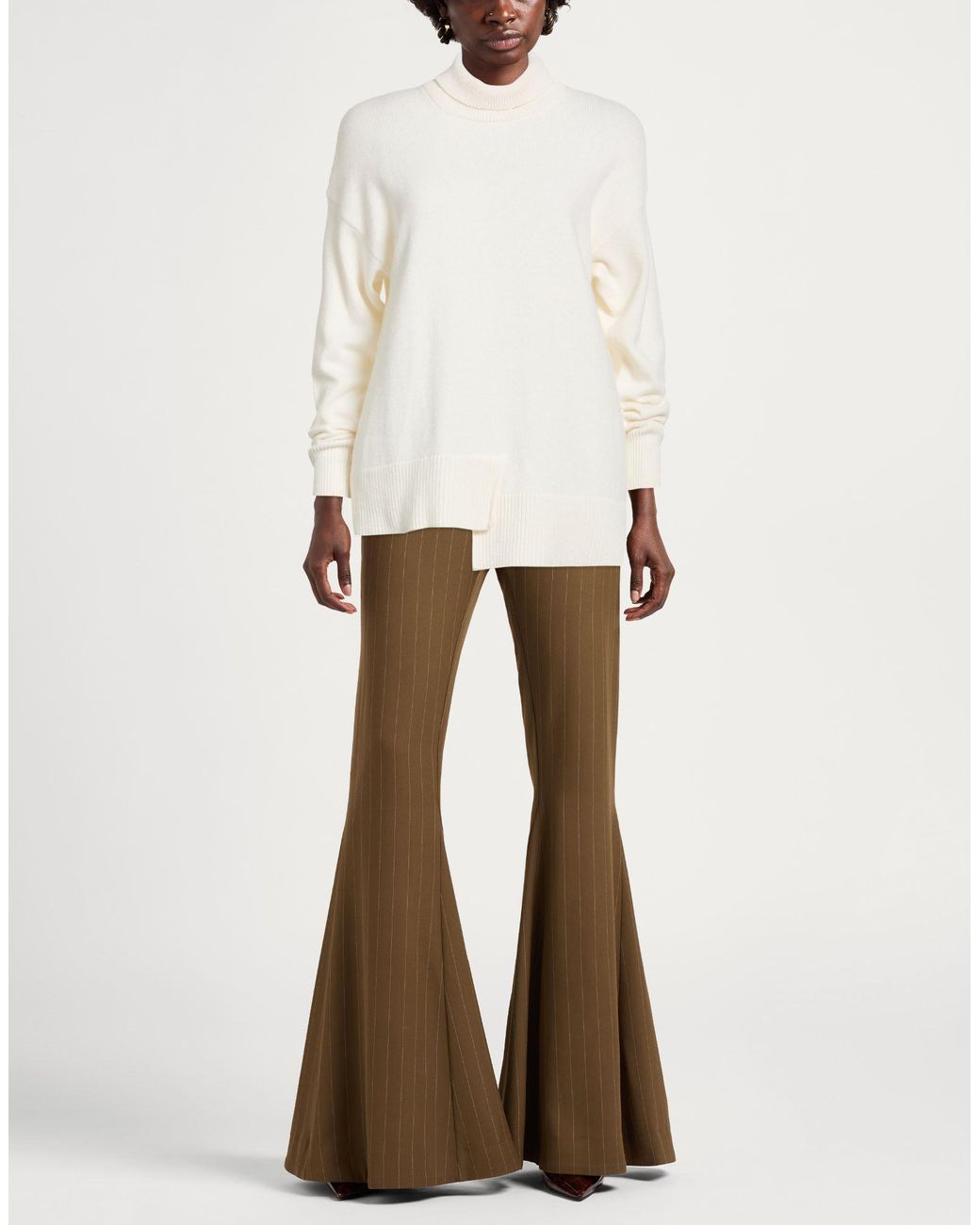 Alpha Studio White Turtleneck