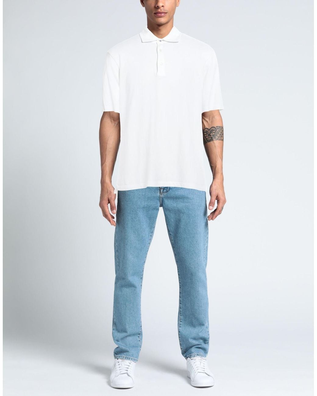Jacob Cohen White Polo Shirt for men