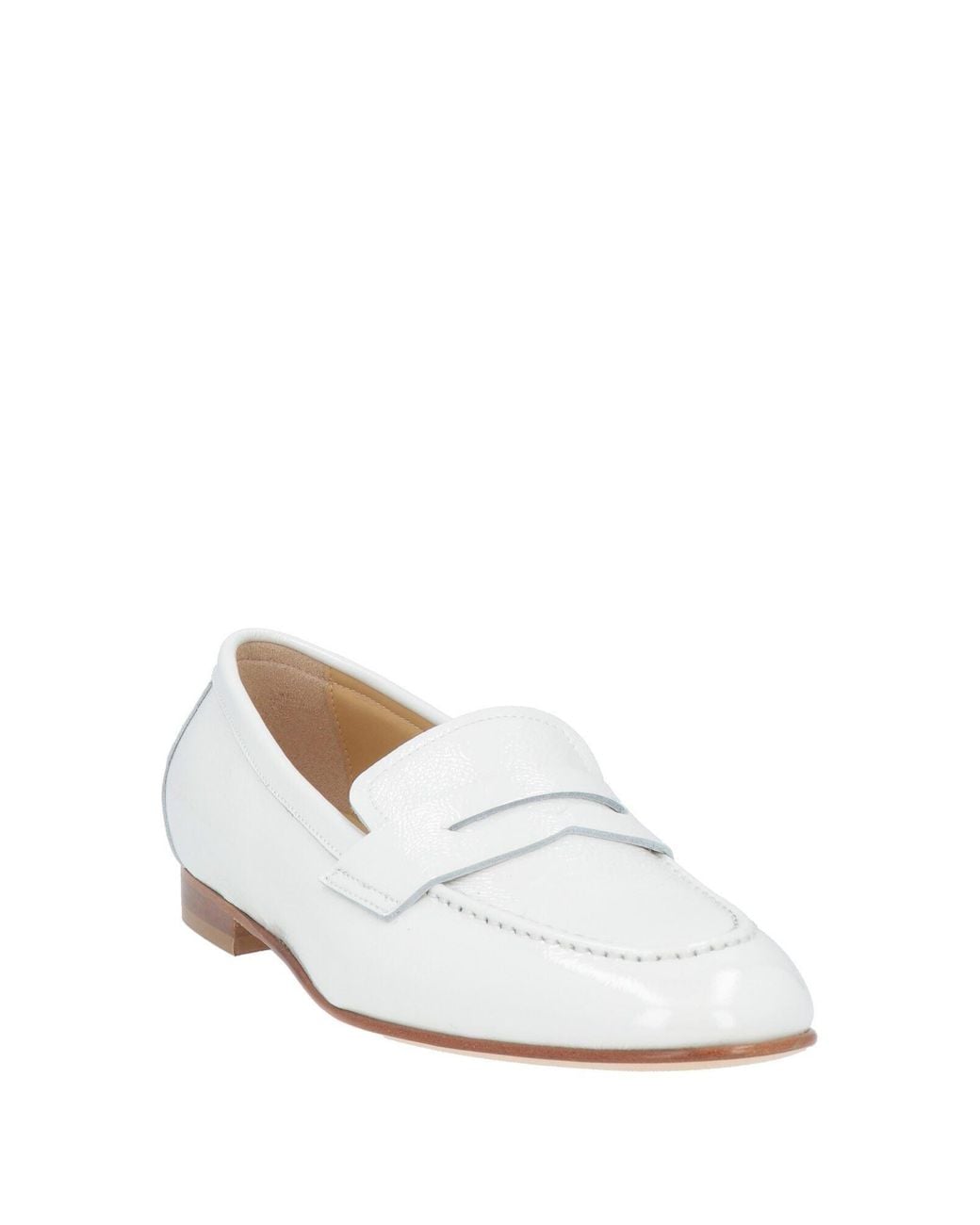 Baldinini White Loafers Leather