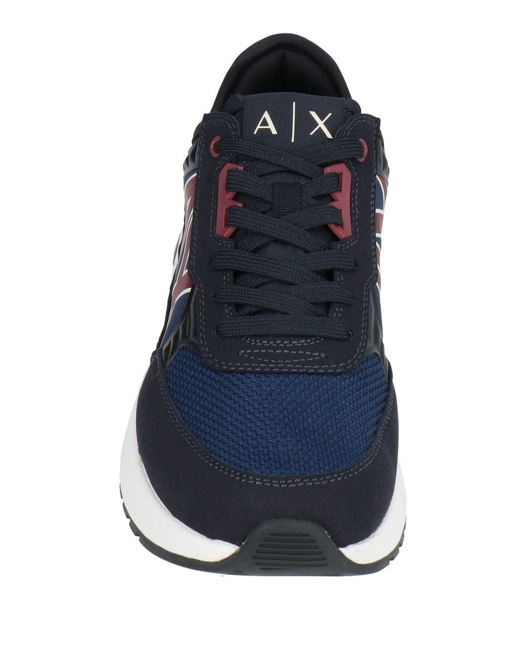 ARMANI EXCHANGE Blue Sneakers Polyester, Polyurethane for men
