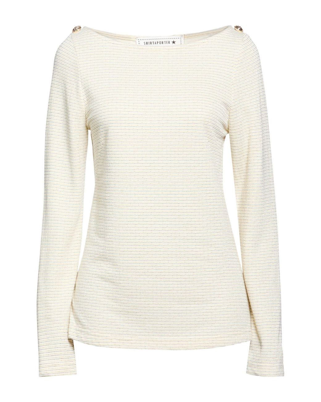 Shirtaporter Natural Sweater Polyester, Viscose, Elastane, Polyamide