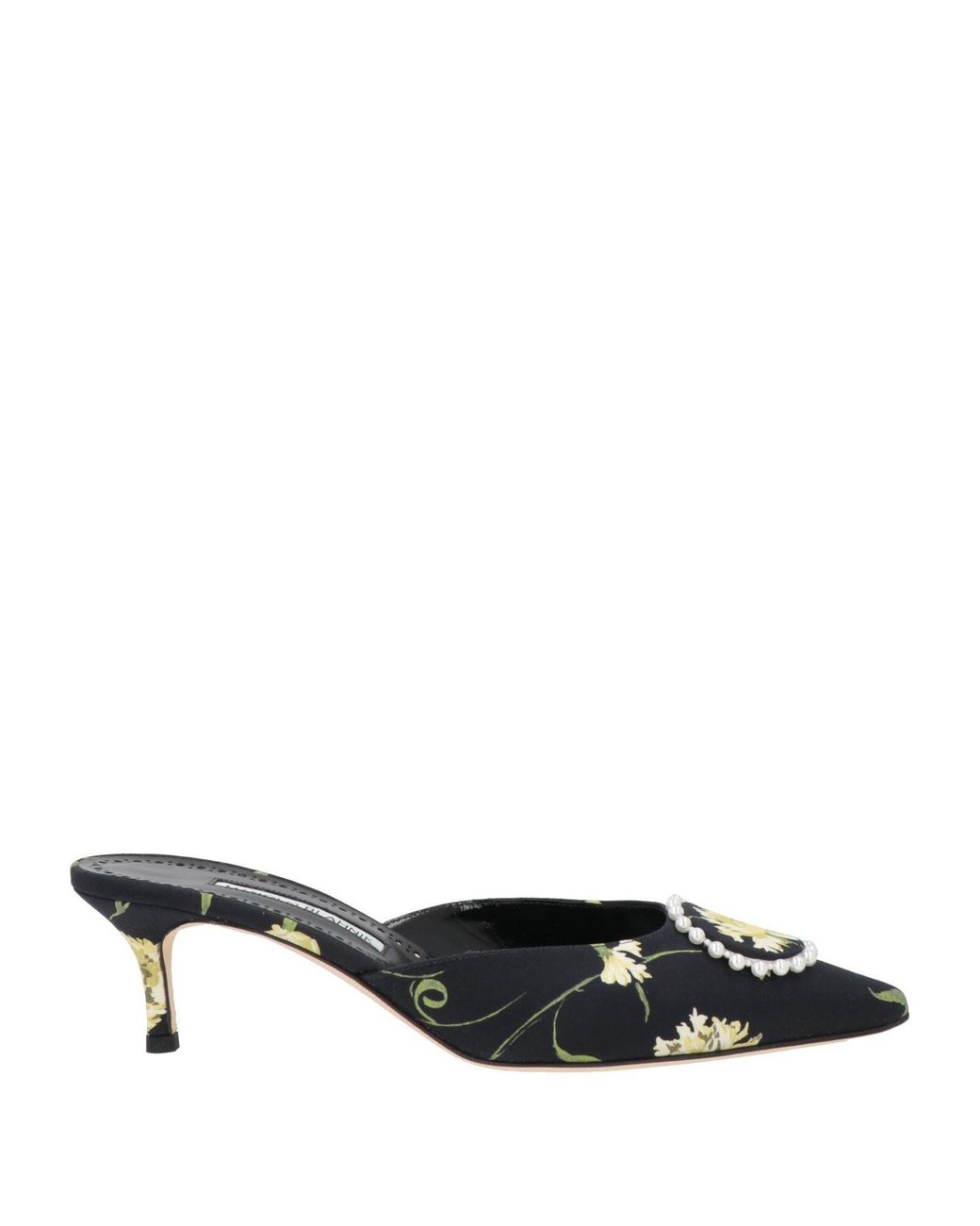 Manolo Blahnik Black Mules & Clogs