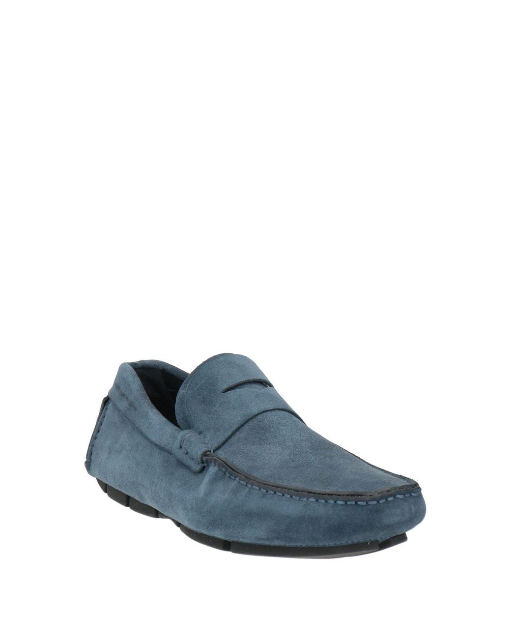 Fabi Blue Loafers Leather for men