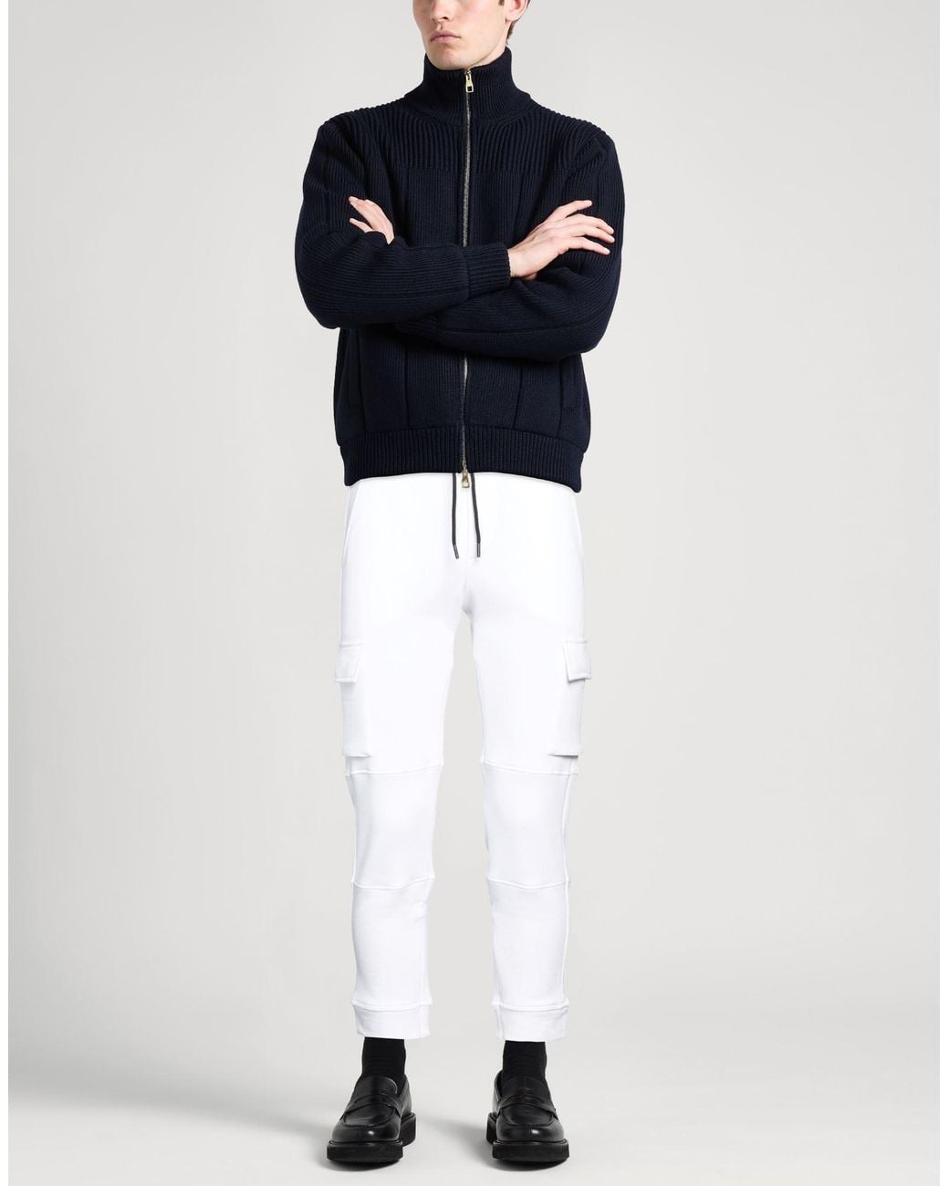 Paul & Shark White Pants Cotton for men
