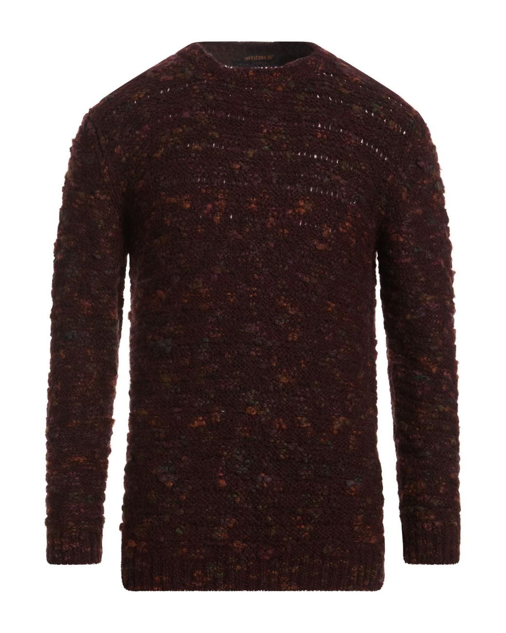 Officina 36 Brown Sweater Acrylic, Polyester, Wool for men