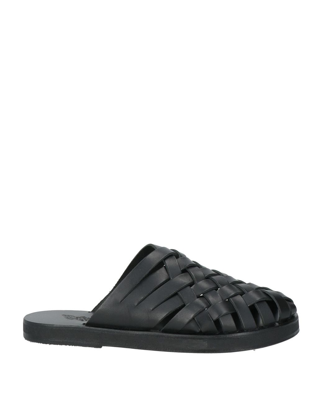 Ancient Greek Sandals Black Mules & Clogs Cowhide