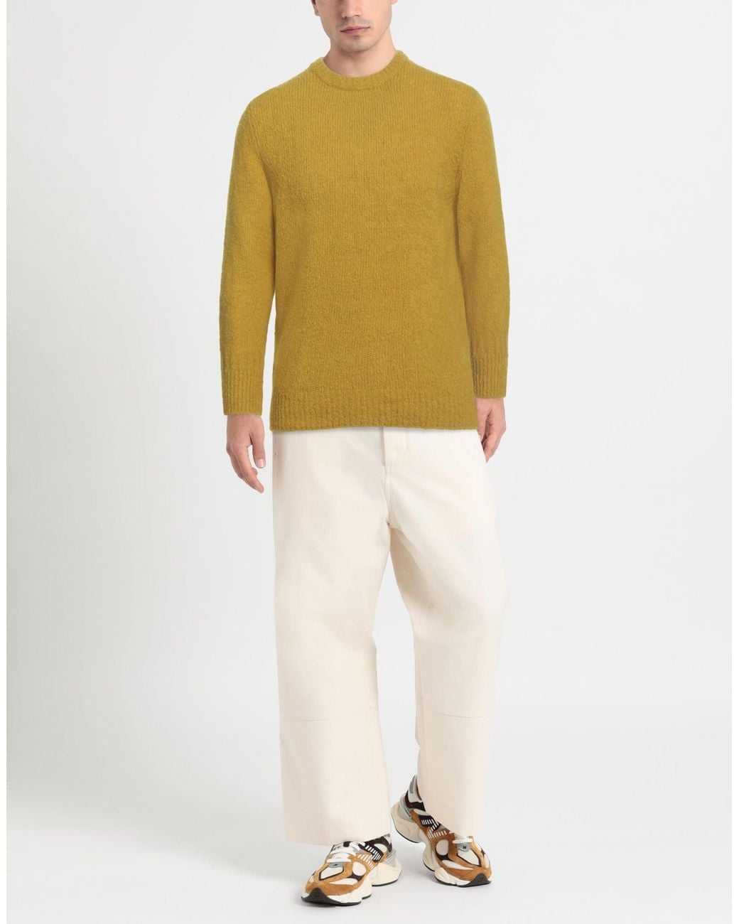 Amaranto Yellow Sweater Wool, Cashmere, Nylon for men